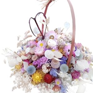 Basket of dried flowers