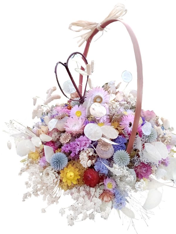 Basket of dried flowers