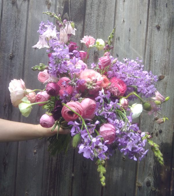 Midsummer extravaganza handtied bouquet of flowers